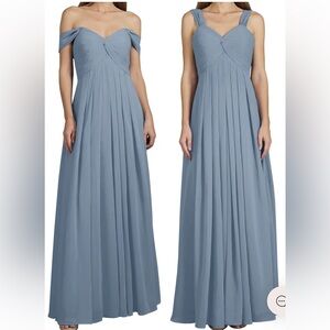 Azazie Kaitlynn Dusty Blue